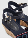 Nízké sandály Tommy Hilfiger Webbing Wedge Sandal W FW0FW06297