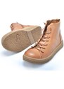 Kotníkové boty s flexi gumičkami Safe Step 22505 hnědá