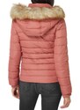 Calvin klein Dámská péřová bunda Tommy Jeans TJW Basic Hooded Down Jacket velikost XS růžová