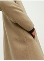 Béžový pánský kabát s příměsí vlny Jack & Jones Harry - Pánské