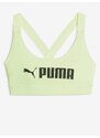 Světle zelená dámská sportovní podprsenka Puma Mid Impact - Dámské