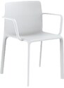 VONDOM Bílá plastová jídelní židle KES s područkami