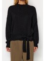 Trendyol Black Soft Textured Knitwear Sweater