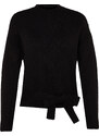 Trendyol Black Soft Textured Knitwear Sweater