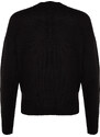 Trendyol Black Soft Textured Knitwear Sweater