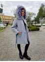 Dívčí kabát Bronia šedý Tylkomet