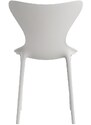 VONDOM Bílá plastová jídelní židle LOVE