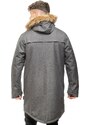 Meatfly pánská zimní bunda Lars Parka Grey | Šedá