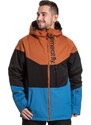 Meatfly pánská SNB & SKI bunda Hoax Premium Brown/Black/Blue | Hnědá