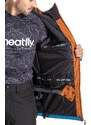 Meatfly pánská SNB & SKI bunda Hoax Premium Brown/Black/Blue | Hnědá