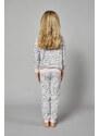Italian Fashion Dívčí pyžamo Olga, dlouhý rukáv, dlouhé kalhoty - potisk