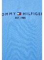 Mikina Tommy Hilfiger pánská, šedá barva, s aplikací