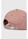 Bavlněná baseballová čepice Calvin Klein růžová barva