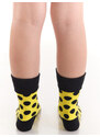 Denokids Ari Girls' Yellow Black Socks 2-Pack