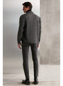 GRIMELANGE Jones Men's Special Pique Look Thick Fabric Closed Pocket Snap Fastener Anthracite Jacket