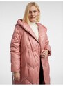 Orsay Starorůžový dámský péřový kabát - Dámské