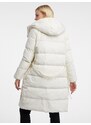 Orsay Krémový dámský péřový kabát - Dámské