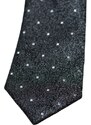 Černá kravata s bílým vzorem VD 441284