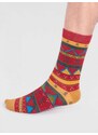 Thought Fashion UK Bambusové ponožky Casper Christmas Fairisle red 40-46