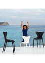 VONDOM Červená plastová dětská jídelní židle LOVE MINI