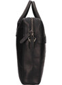 Pánská kožená taška na notebook Mustang Lusis - černá