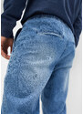 bonprix Termo džíny bez zapínání Regular Fit, Straight Modrá