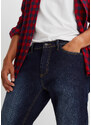 bonprix Strečové termo džíny, velmi hebké, Regular Fit Straight Modrá