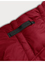 J.STYLE Červená dámská zimní bunda s kapucí (5M738-270)
