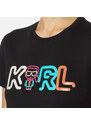 Dámské černé triko Karl Lagerfeld 55512
