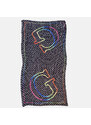 Černý šátek Guess s duhovým logem 55589