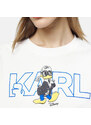 Unisex bílé triko Karl Lagerfeld - Disney 55604