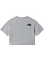 Top The North Face Crop T Grey