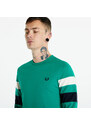 Pánské tričko FRED PERRY Panelled Sleeve LS T-shirt Fred Perry Green