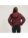 Dámská zimní bunda Urban Classics Ladies Hooded Puffer Jacket Wine