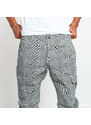 Pánské cargo pants Urban Classics AOP Glencheck Cargo Jog Pants Grey