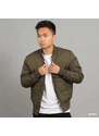 Pánský bomber Urban Classics Basic Quilt Bomber Jacket Olive