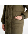 Dámská péřová bunda Urban Classics Ladies Oversize Faux Fur Puffer Coat Darkolive/ Beige
