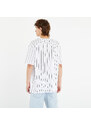 Pánské tričko Karl Kani Small Signature Pinstripe Tee White/ Black