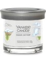 Yankee Candle vonná svíčka Signature Tumbler ve skle malá Clean Cotton 122 g