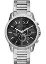 Hodinky Armani Exchange pánské, stříbrná barva