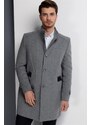 PLT8380 DEWBERRY MEN'S COAT-STRAIGHT GREY