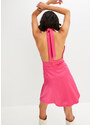 bonprix Šaty s ramínkem kolem krku a pajetkami Pink
