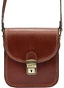 Kožená crossbody kabelka Florence 44 hnědá