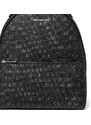 Michael Kors Sheila Medium Logo Backpack Black Silver