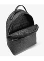 Michael Kors Sheila Medium Logo Backpack Black Silver