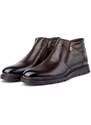 Ducavelli Moyna Men's Boots From Genuine Leather With Rubber Sole, Shearling Boots, Sheepskin Shearling Boots.