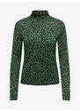 Zelený dámský žíhaný svetr s rolákem JDY Novalee - Dámské