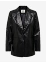 Černé dámské koženkové sako JDY Fox - Dámské