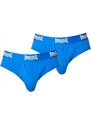 Lonsdale 2Pk Brief Mens Blue