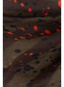 MladaModa Viskózový komínový šátek s potiskem model 17820 barva khaki